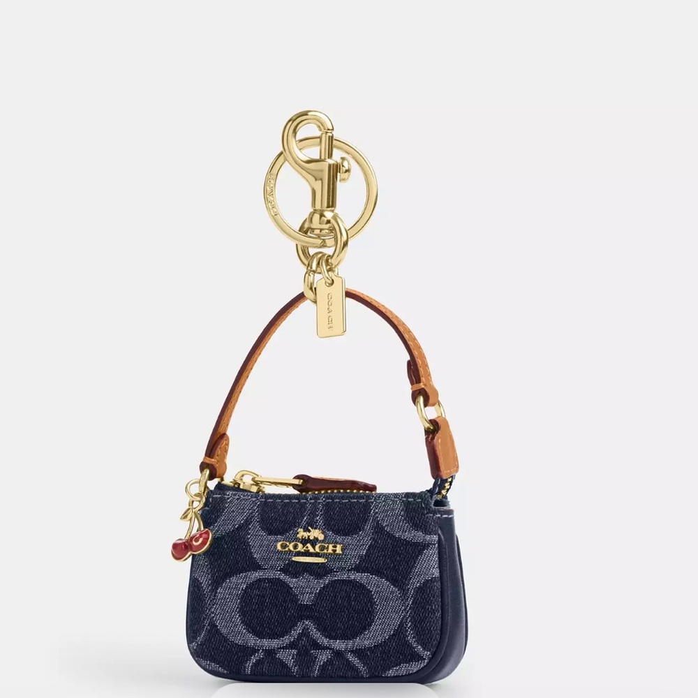 Mini Nolita Bag Charm In Signature Denim💙✨🍒